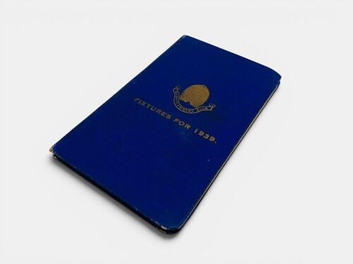513 · BUGATTI: A hardcover pocket book "Fixtures for 1939" published by the Bugatti Owner's Club