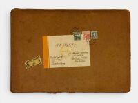 AUSTRO DAIMLER: A rare large format colour 1932 Sales Brochure for the ADR8, English/German text, 16 pages plus gilt cover and original presentation envelope and comes with original stamped envelope used by the factory
