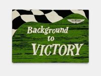 ASTON MARTIN: A 24-page pamphlet titled "Background to Victory" by T. H. Wisdom covering the DB3/S sports racing cars campaigned in the 1955 season