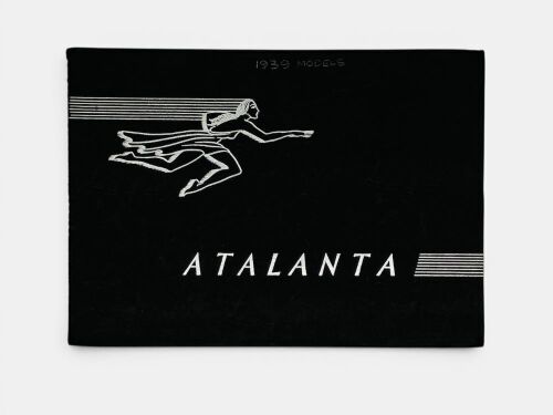 ATALANTE: An original 12-page spiral-bound Sales Brochure for this rare English automobile manufactured from 1937 until 1939 by Atalanta Motors Ltd in Staines, Middlesex