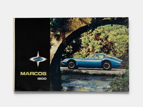 449 · MARCOS: A four-page Sales Brochure for the 1800, dated October 1965 together with two copies of a two-page document ‘Marcos History’