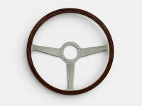 MOMO STEERING WHEEL: An original 400mm steering wheel with wooden rim