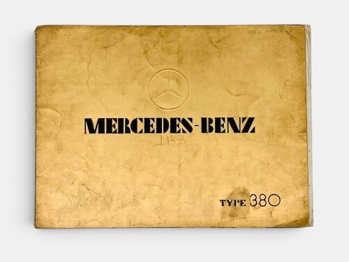 MERCEDES-BENZ: A 20-page colour Sales Brochure for the Type 380, English text
