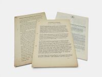MERCEDES-BENZ: A pair of factory press releases together with a technical study, English/German text