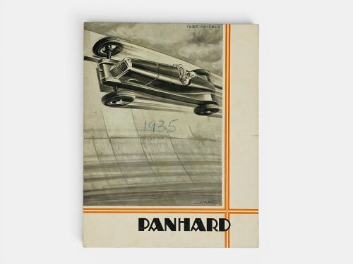 PANHARD: A four-page colour Sales Brochure for the 1935 D.S. Special, French text