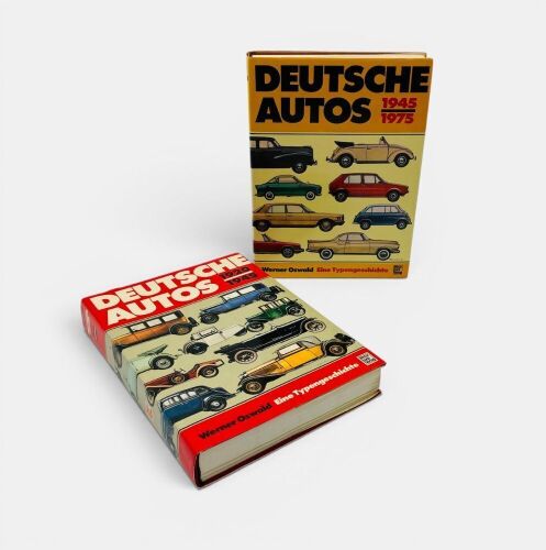 DEUTSCHE AUTOS: Two hardcover books by Werner Oswald including 'Deutsche Autos 1920-1945' and 'Deutsche Autos 1945-1975 '