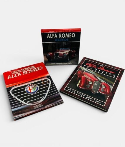 214 · ALFA ROMEO: Three hardcover books relating to Alfa Romeo