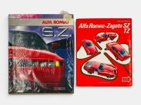 ALFA ROMEO: Two hardcover books relating to Alfa Romeo SZ and TZ models