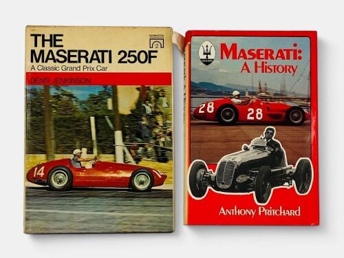 MASERATI: Two hardcover books relating to Maserati