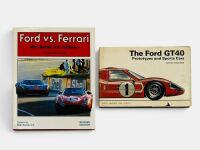 FORD GT40: A pair of hardcover books relating to the Ford GT40