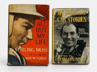 STIRLING MOSS: A pair of hardcover books including "My favourite Car Stories" and a signed copy of "All But My Life"