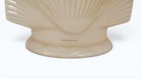 SHELL: A c1930s glass Shell petrol pump/bowser globe top, clam shell shape, comes with bracket for wall mounting - 6