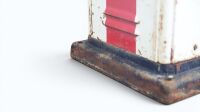 GILBARCO: A c1950s-1960s Gilbert & Barker Gilbarco Model CMS Petrol Bowser measures approx 180cm high - 18