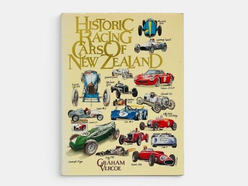 642 · HISTORIC RACING CARS OF NEW ZEALAND: A hardcover book by Graham Vercoe