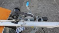 SAIL BOAT: A timber Penguin Class Sail Boat with Dunbier marine trailer, boat complete with sail, oars, and life jackets - 6