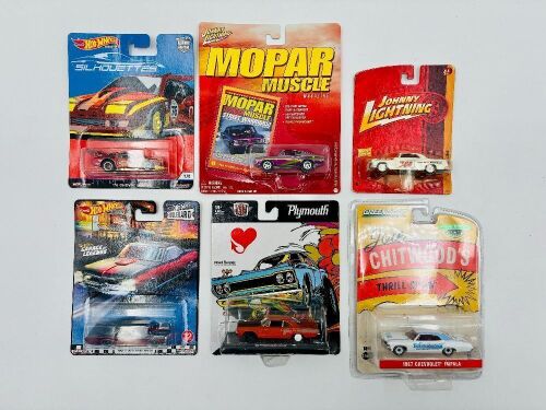 MUSCLE CARS: Six 1:64 scale models by Johnny Lightning, Hot Wheels, Greenlight and M2 [Location: Sydney]