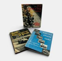 MOTOR RACING: A group of three hardcover books