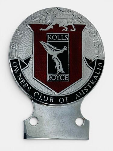ROLLS-ROYCE: A Owner's Club of Australia car badge