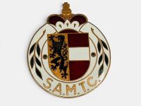 CAR BADGE: An enamel S.A.M.T.C. car badge