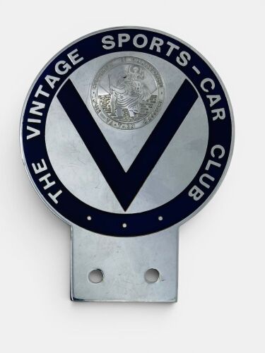 655 · CAR BADGE: An enamel The Vintage Sports Car Club car badge