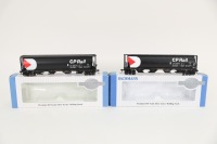 GRAIN HOPPERS: Two Bachmann Silver Series HO Scale Canadian Pacific grain hoppers