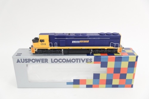 PACIFIC NATIONAL: An Auspower Locomotives HO Scale model of the C-Class Pacific National C512, boxed