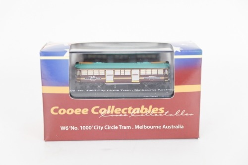 CITY TRAM: A Cooee Collectables 1:160 scale N Gauge W6 No.1000 City Circle Tram - Melbourne