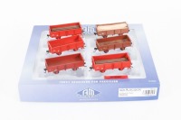 WAGONS: Six four wheel open wagons including three RY (1964-1971era) Victorian Railways wagons HO scale by Auscision models