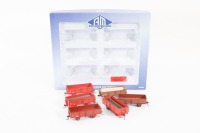 WAGONS: Six four wheel open wagons including three RY (1964-1971era) Victorian Railways wagons HO scale by Auscision models - 2
