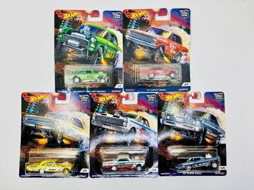 271 · HOT WHEELS: Five 1:64 scale Hot Wheels models from the 'Car Culture Dragstrip Demons', all with original packaging [Location: Sydney]