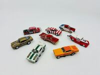 DRAG CARS: Eight 1:64 scale unboxed models by Johnny Lightning, Jada and Hot Wheels [Location: Sydney]