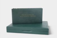 A circa 1970s Sterling Silver miniature collection of ingots titled '100 Great Cars' by Franklin Mint, cased with book - 2