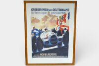 A limited edition (381/850) of the print "Grrosser Pris Von Deutschland - N&uuml;rburgring&rdquo; by Alfred Hierl, print 84cm high, - 2