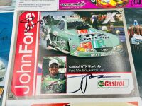 DRAG RACING: Ten flyers signed by various American drag racing drivers plus four unsigned flyers [Location: Sydney] - 2