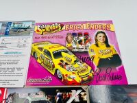 DRAG RACING: Ten flyers signed by various American drag racing drivers plus four unsigned flyers [Location: Sydney] - 4