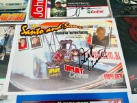 DRAG RACING: Ten flyers signed by various American drag racing drivers plus four unsigned flyers [Location: Sydney] - 5