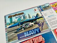 DRAG RACING: Ten flyers signed by various American drag racing drivers plus four unsigned flyers [Location: Sydney] - 7