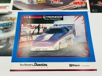 DRAG RACING: Ten flyers signed by various American drag racing drivers plus four unsigned flyers [Location: Sydney] - 10