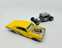 MAISTO: Two 1:24 scale Maisto models including a 1966 Chevrolet Chevelle SS and a 1929 Ford Model A [Location: Sydney]