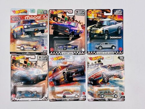 278 · HOT WHEELS: Six 1:64 scale Hot Wheels models from the 'Boulevard' and 'Car Culture' series, all with original packaging [Location: Sydney]