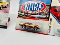 HOT WHEELS: Four 1:64 scale Hot Wheels drag racing models including a two model pack and two separate models, all with original packaging [Location: Sydney] - 3