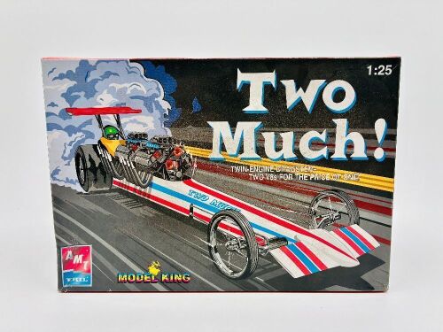 284 · MODEL KIT: An AMT 1:25 scale twin engine dragster 'Two Much!' model kit [Location: Sydney]