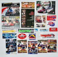 AUSTRALIAN DRAG RACING: A large group of Australian drag racing items including signed flyers, stickers and event programmes [Location: Sydney]
