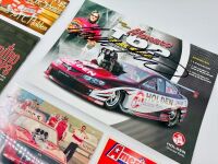 AUSTRALIAN DRAG RACING: A large group of Australian drag racing items including signed flyers, stickers and event programmes [Location: Sydney] - 2