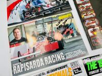 AUSTRALIAN DRAG RACING: A large group of Australian drag racing items including signed flyers, stickers and event programmes [Location: Sydney] - 3