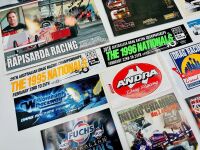 AUSTRALIAN DRAG RACING: A large group of Australian drag racing items including signed flyers, stickers and event programmes [Location: Sydney] - 6