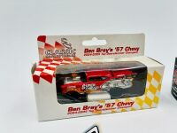 VICTOR BRAY: Three Classic Carlectables models including a 1:24 scale model of Victor Brays 1957 Chevrolet Top Door Slammer together with two 1:64 scale models. [Location: Sydney] - 9
