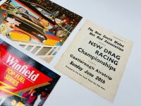 AUSTRALIAN DRAG RACING: A group of event programs, magazines and photos from the 1980s and 1990s [Location: Sydney] - 2