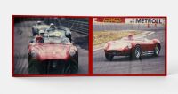 MASERATI: A pair of framed colour photographs of the Maserati 300S '3074/3035' formerly owned by Kerry Manolas, together with an unframed black and white photograph of the Maserati team entries at the 1957 Mille Miglia