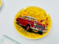 HOLDEN: Two ceramic plates featuring the FE and EJ models [Location: Sydney] - 4